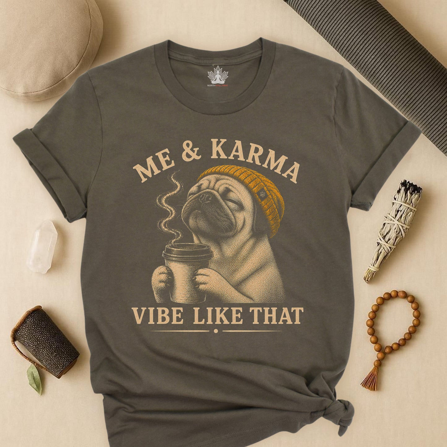 Me & Karma Vibe Like That PugTee
