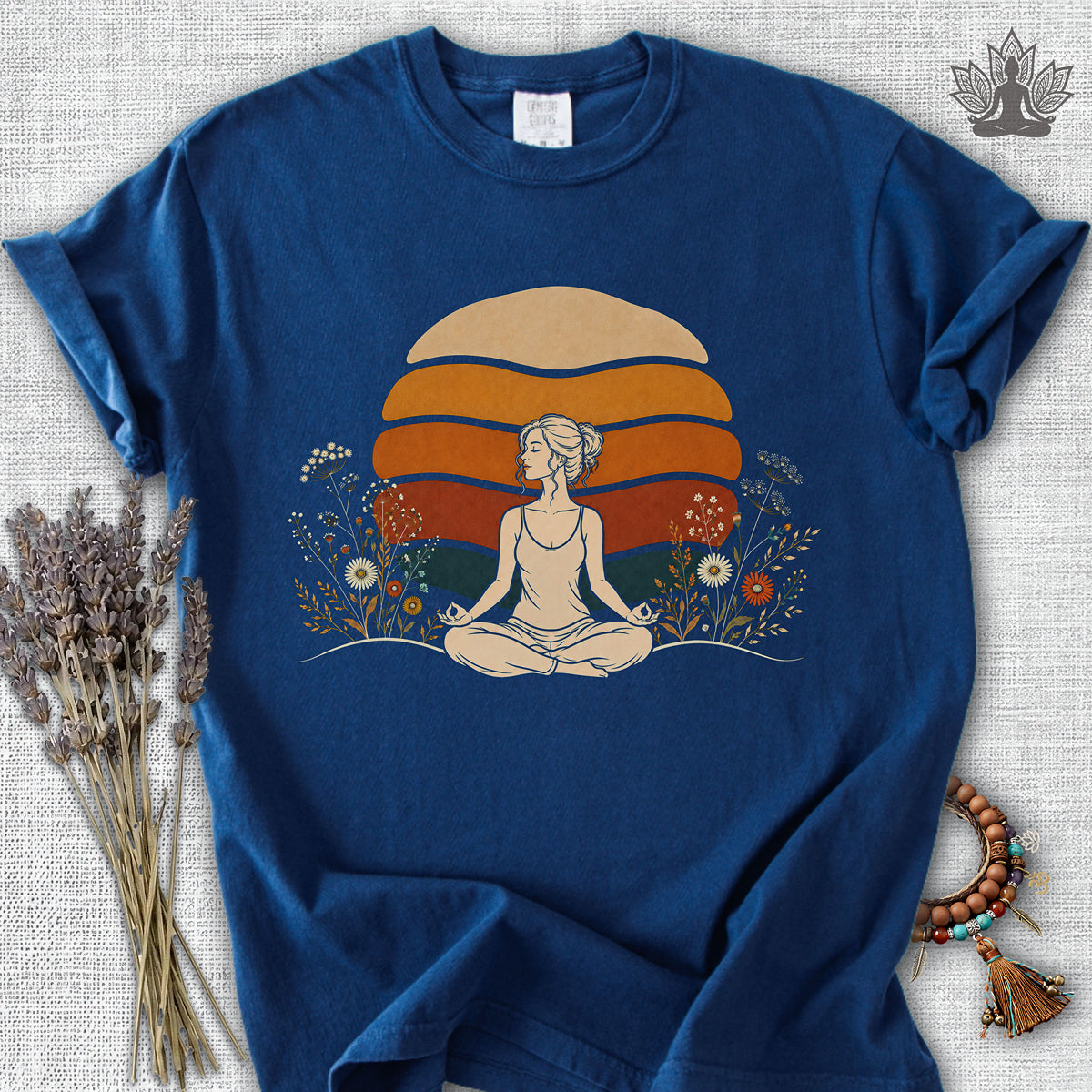 Retro Sunset Meditation Comfort Colors® Tee