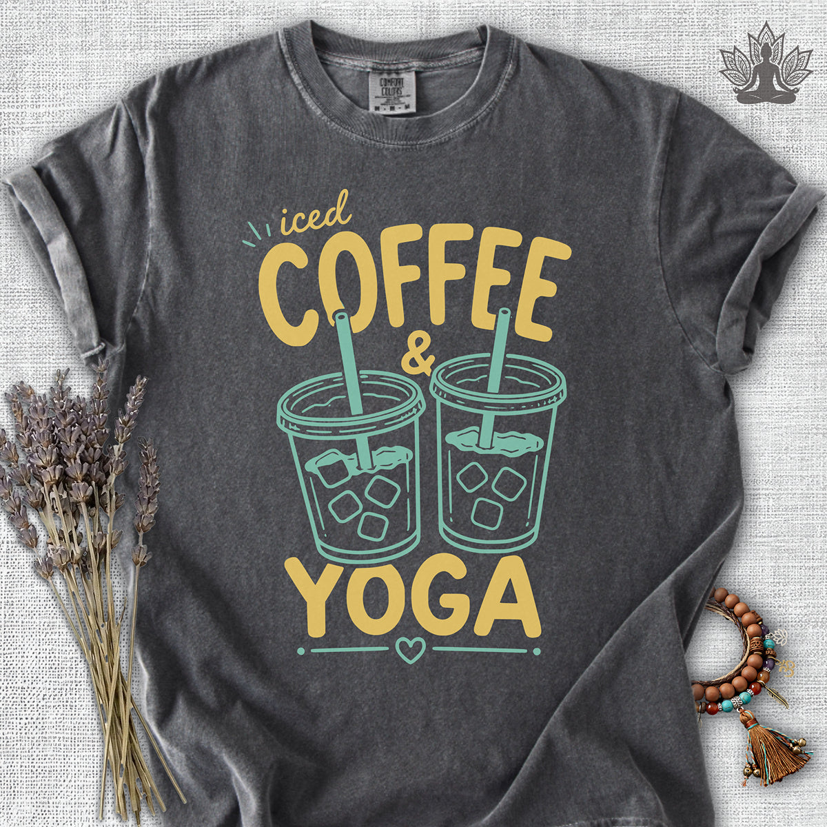 Iced Coffee & Yoga Comfort Colors® Tee