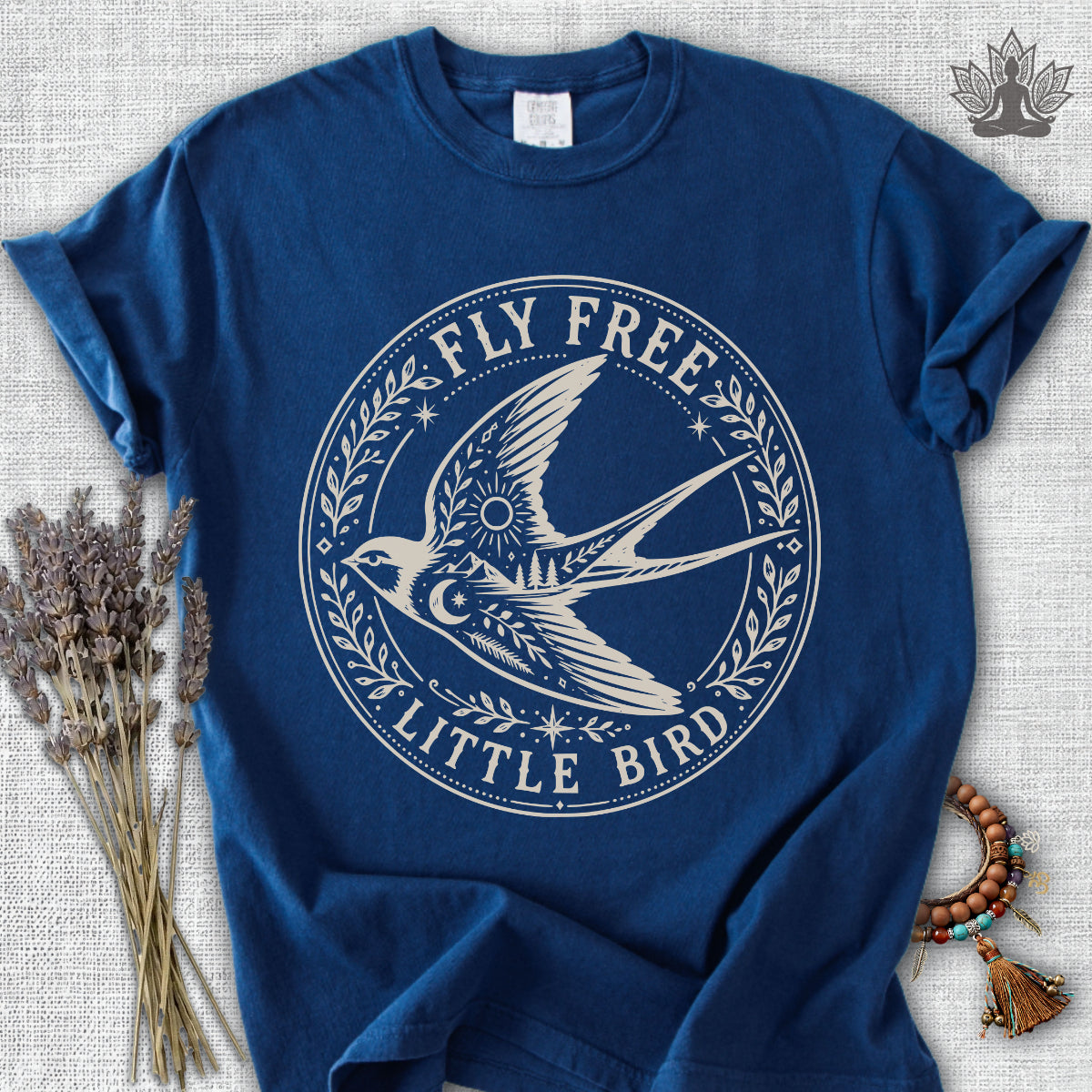 Fly Free, Little Bird Badge Comfort Colors® Tee