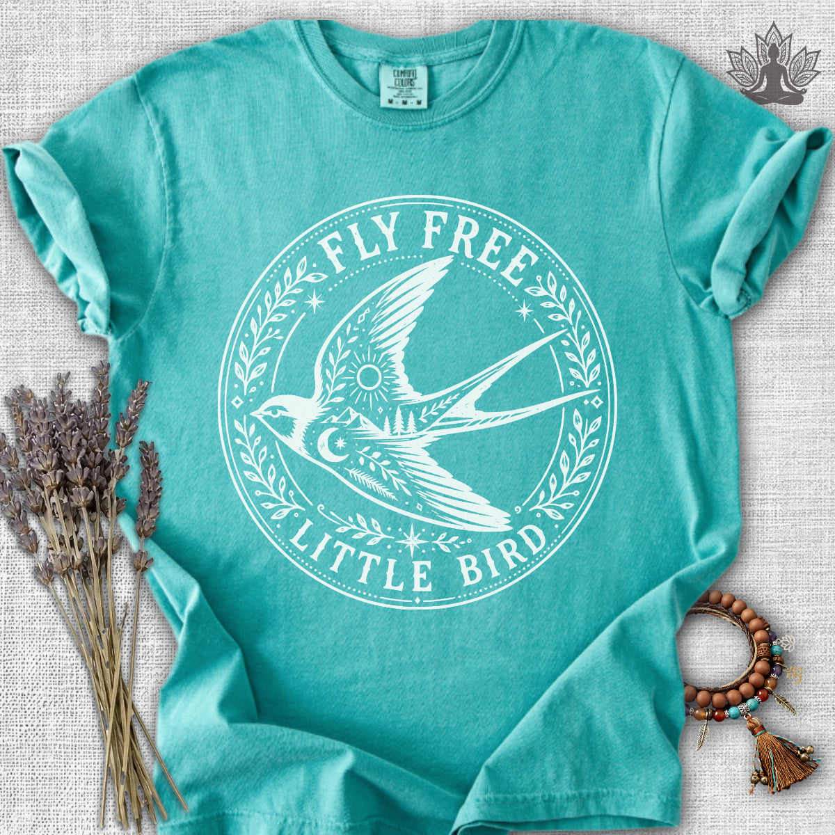 Fly Free, Little Bird Badge Comfort Colors® Tee