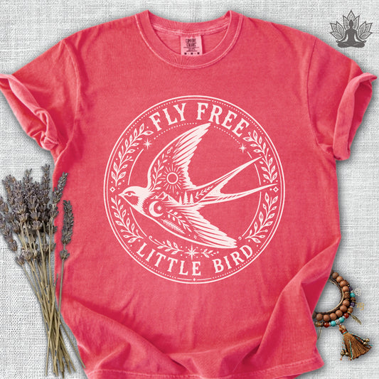 Fly Free, Little Bird Badge Comfort Colors® Tee