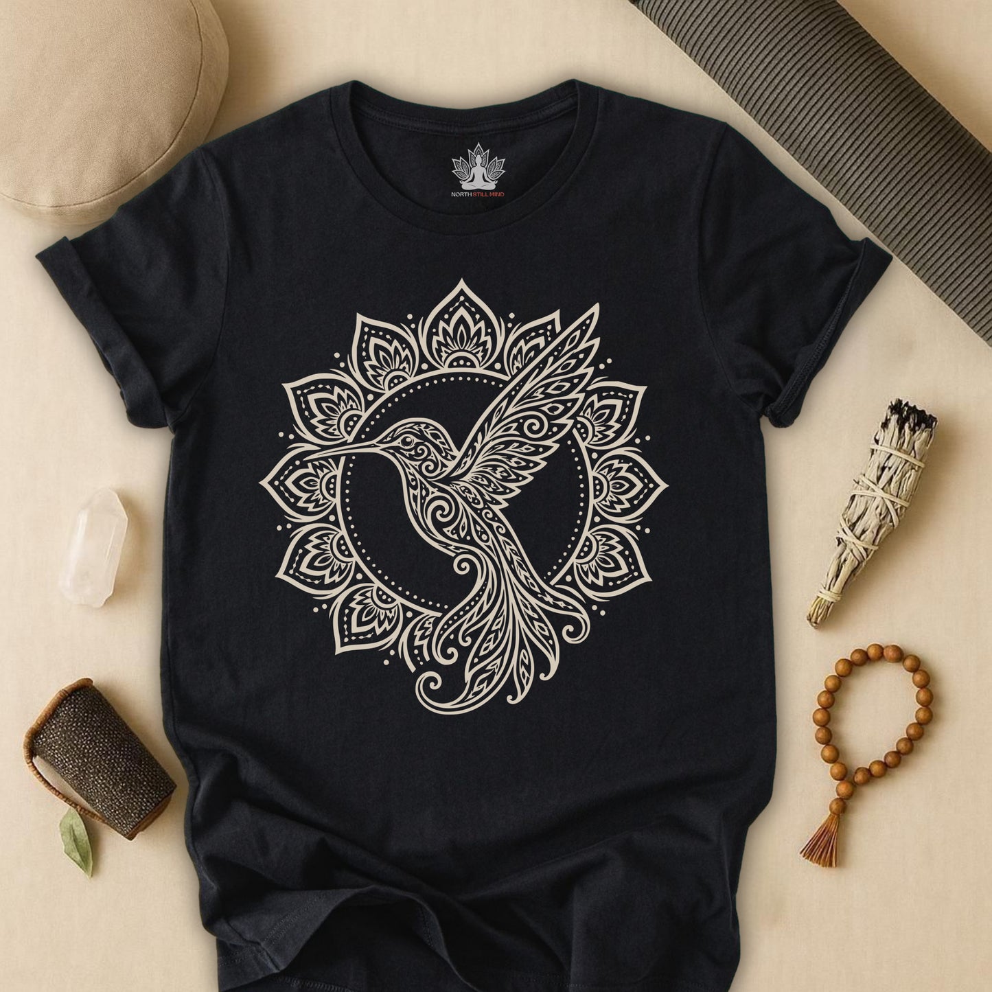 Hummingbird & Mandala Tee