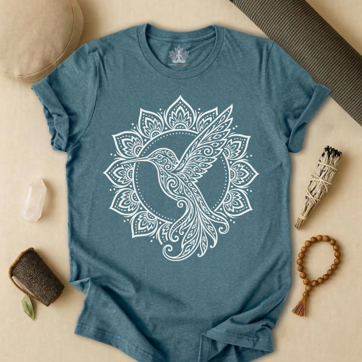 Hummingbird & Mandala Tee