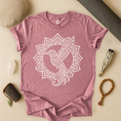Hummingbird & Mandala Tee