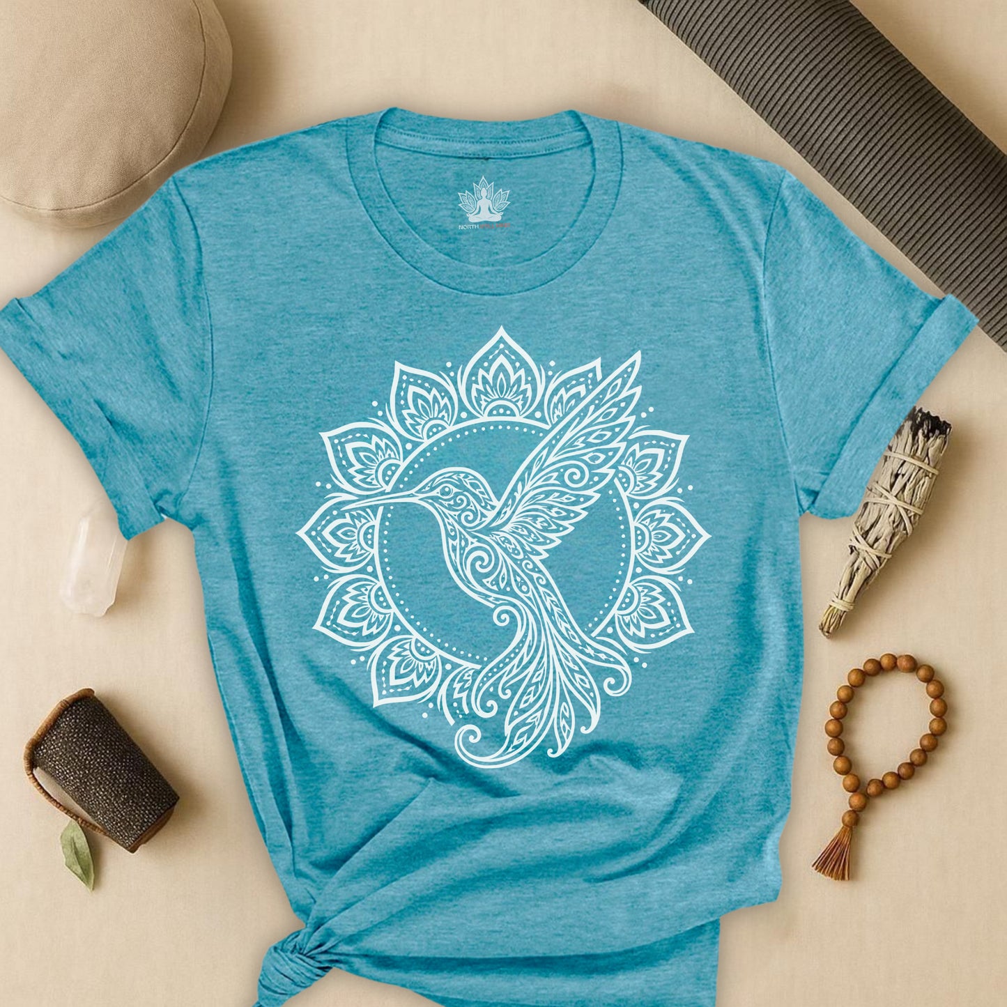 Hummingbird & Mandala Tee