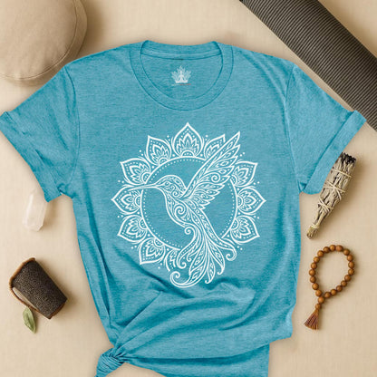 Hummingbird & Mandala Tee