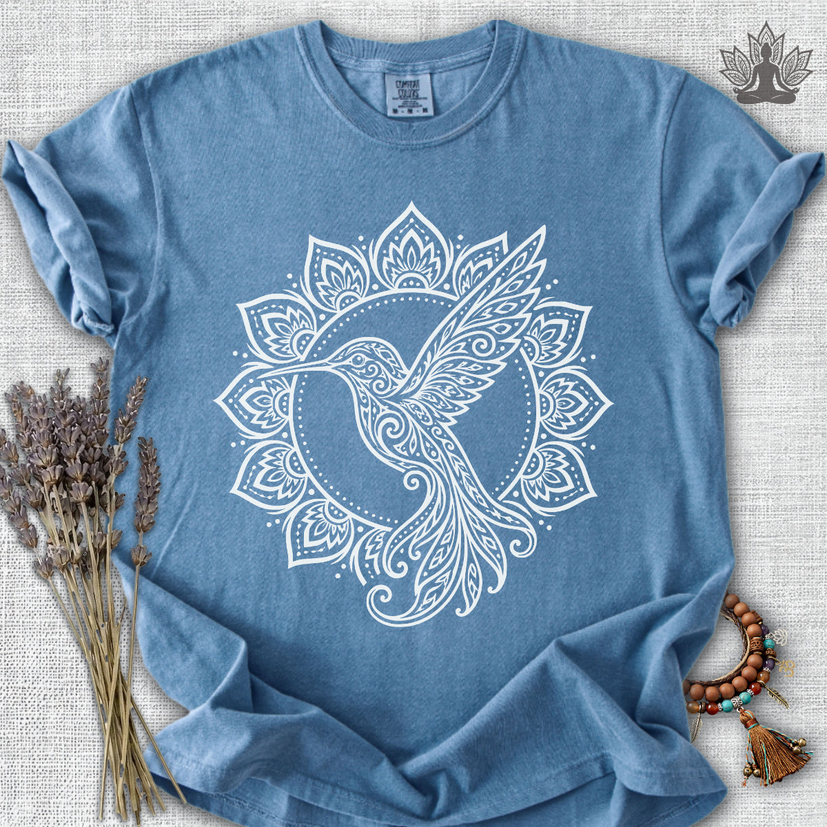 Hummingbird & Mandala Comfort Colors® Tee