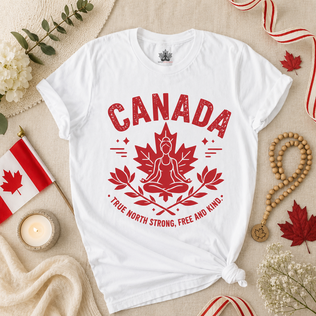 True North Strong, Free & Kind Tee