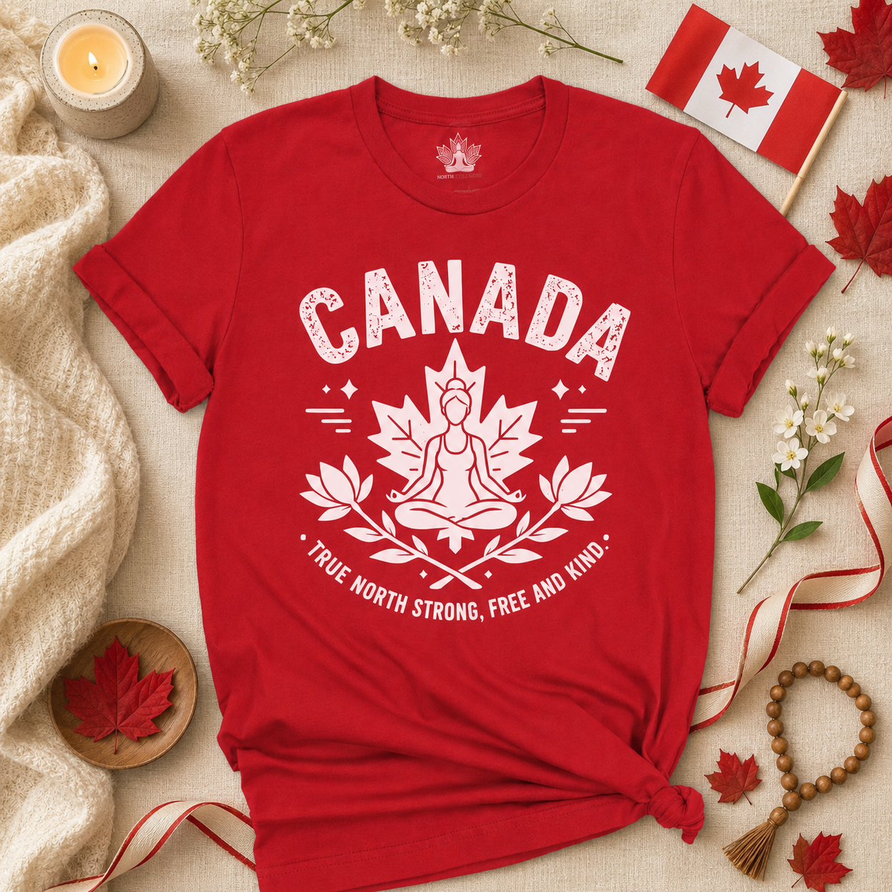 True North Strong, Free & Kind Tee