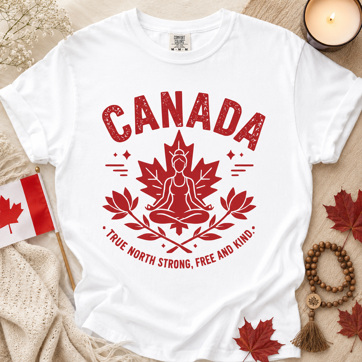 True North Strong, Free & Kind Comfort Colors® Tee