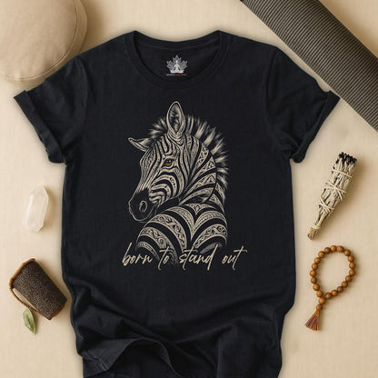 Born To Stand Out Zebra Tee
