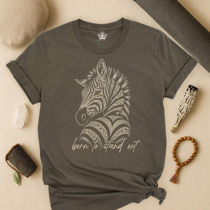 Born To Stand Out Zebra Tee