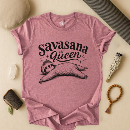 Savasana Queen Sloth Tee