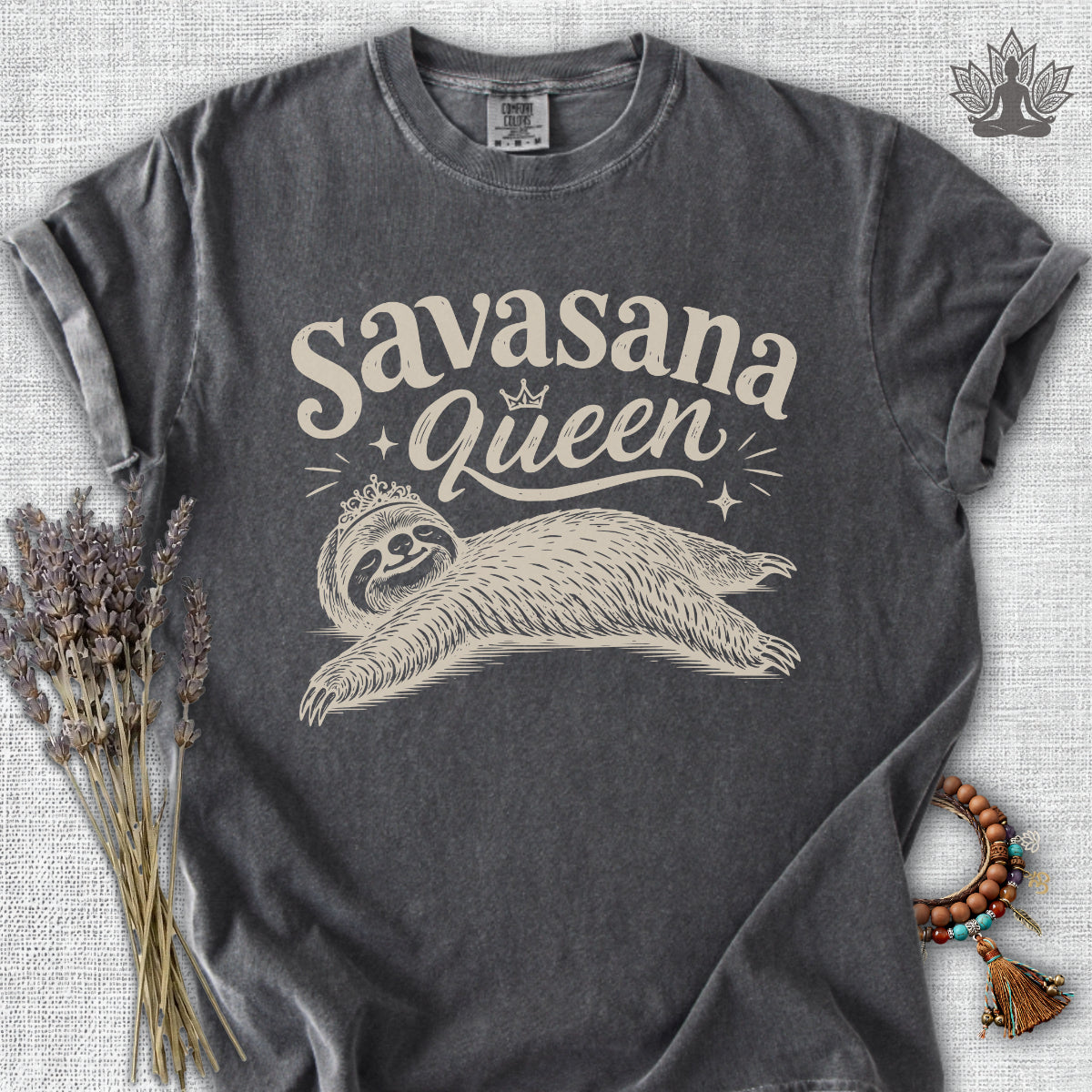 Savasana Queen Sloth Comfort Colors® Tee