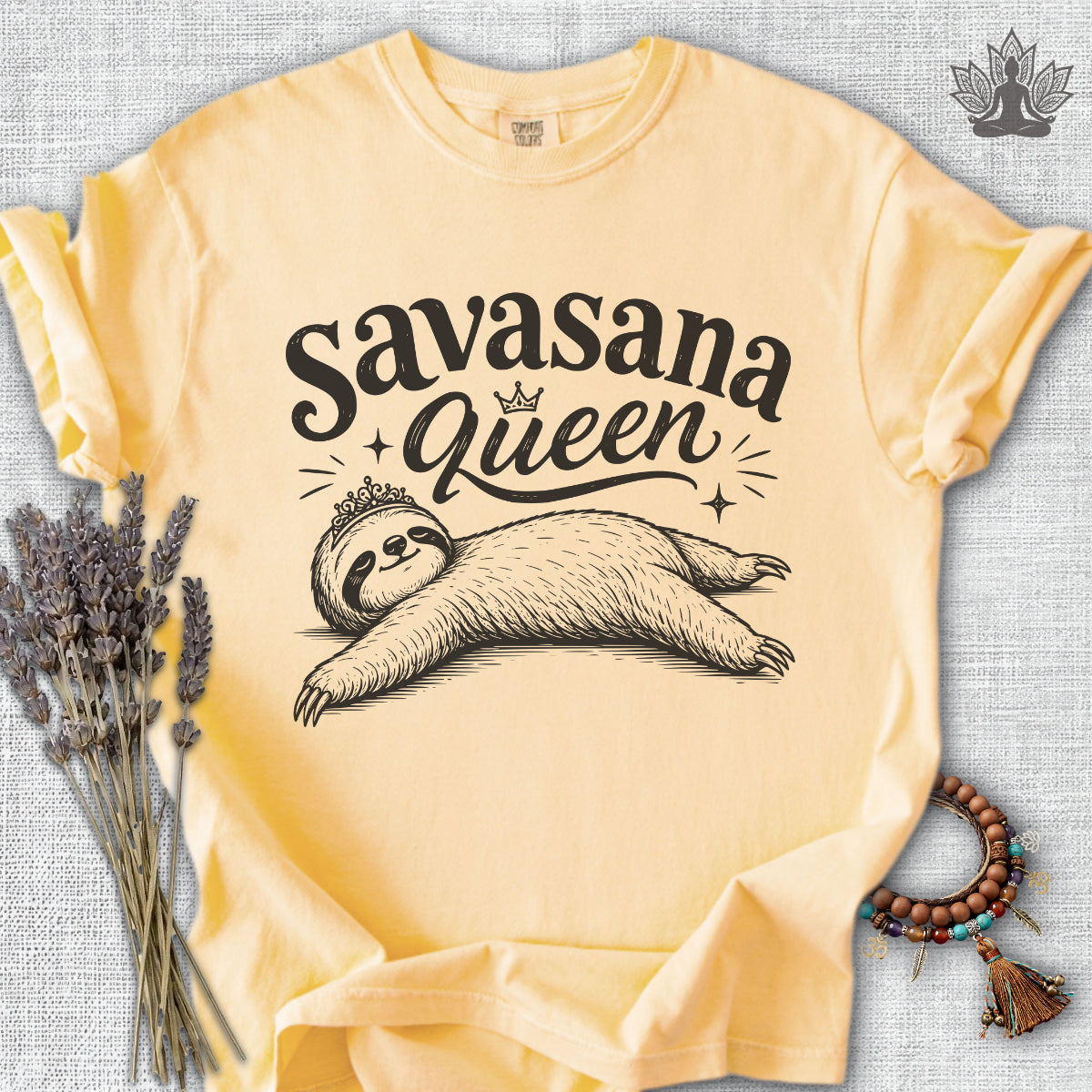 Savasana Queen Sloth Comfort Colors® Tee