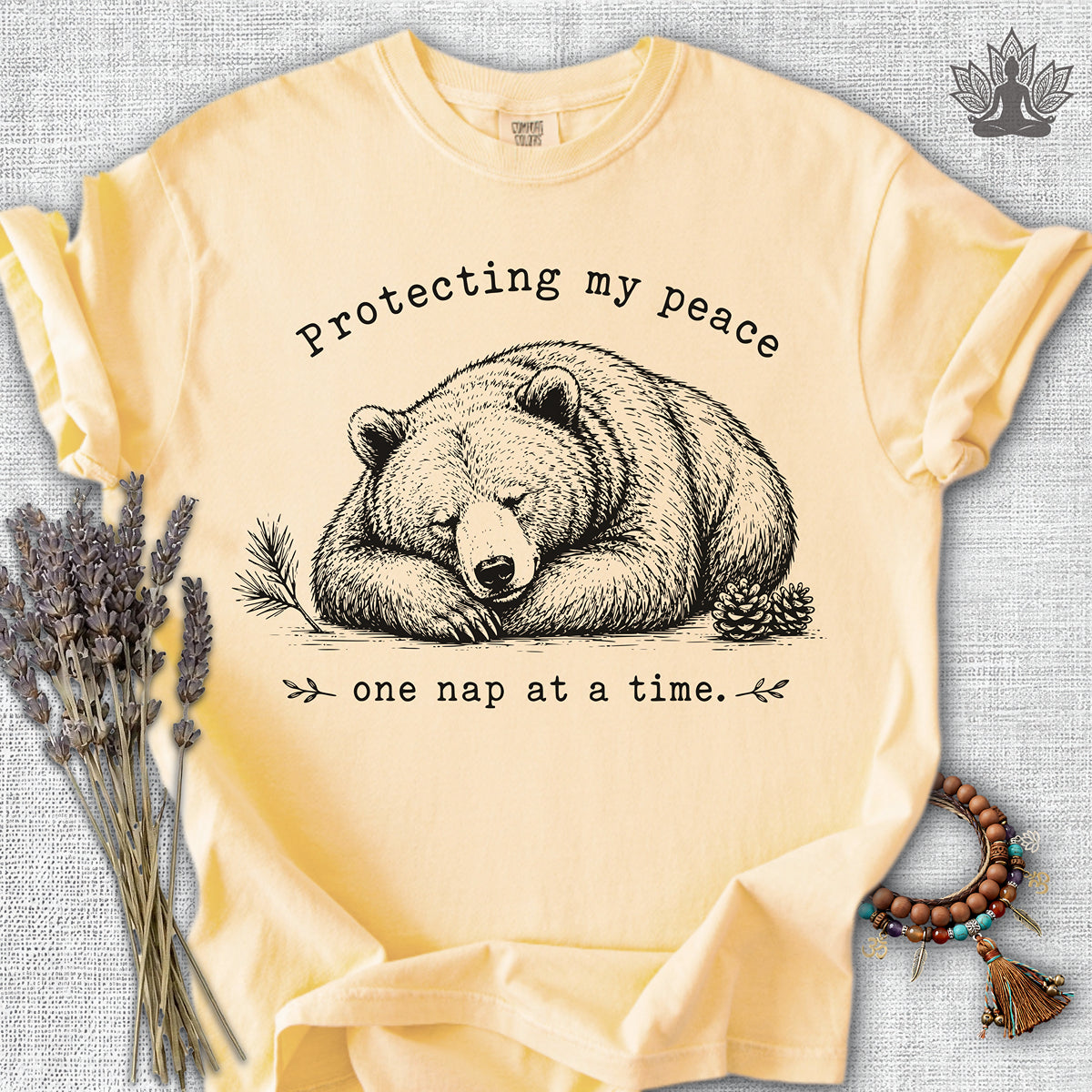 Protecting My Peace Bear Comfort Colors® Tee