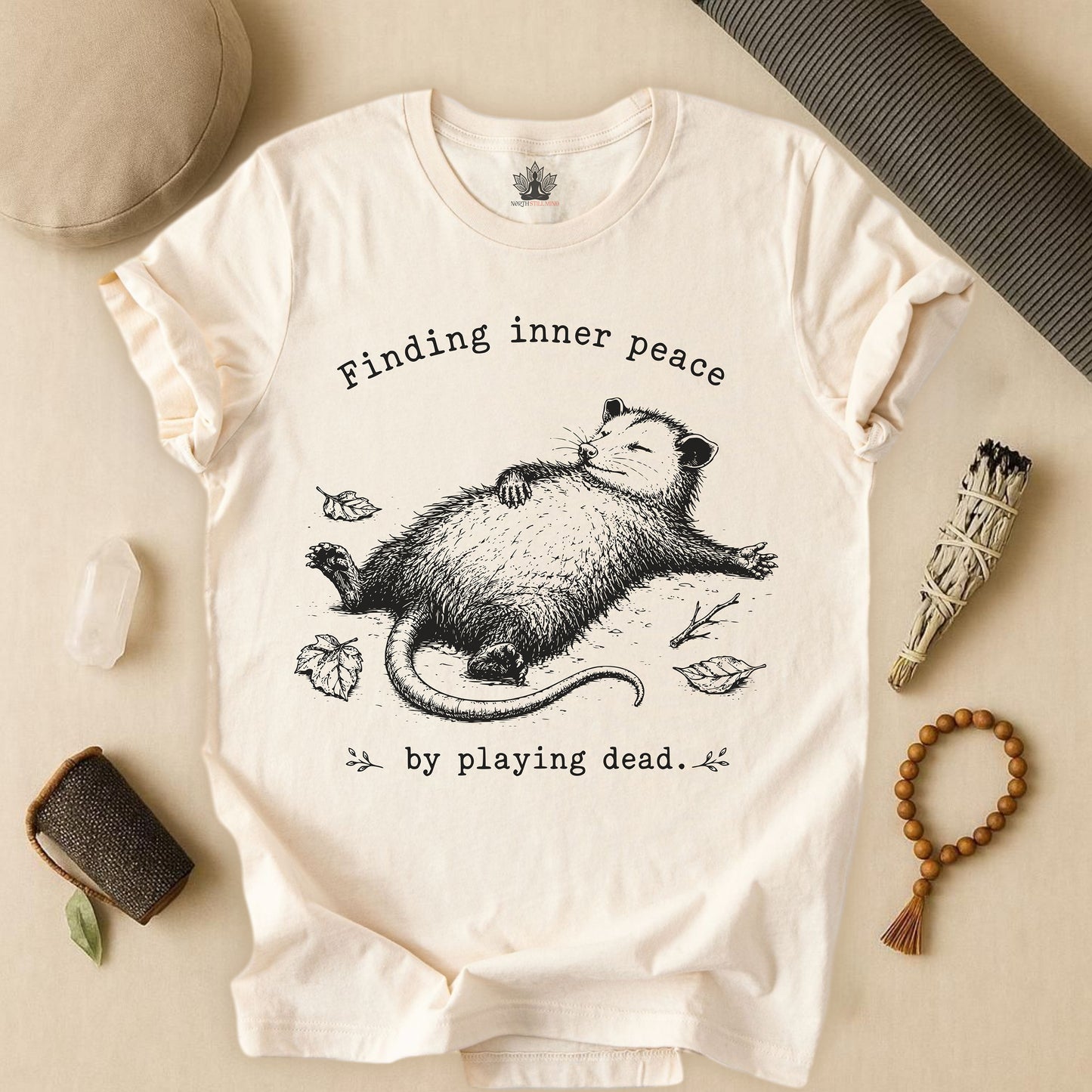 Finding Inner Peace Possum Tee