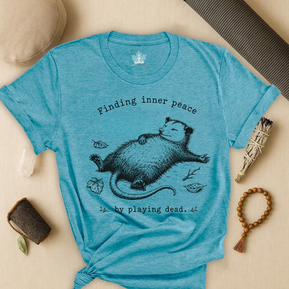 Finding Inner Peace Possum Tee