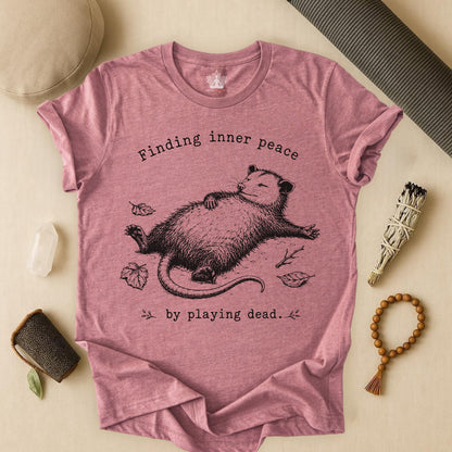 Finding Inner Peace Possum Tee