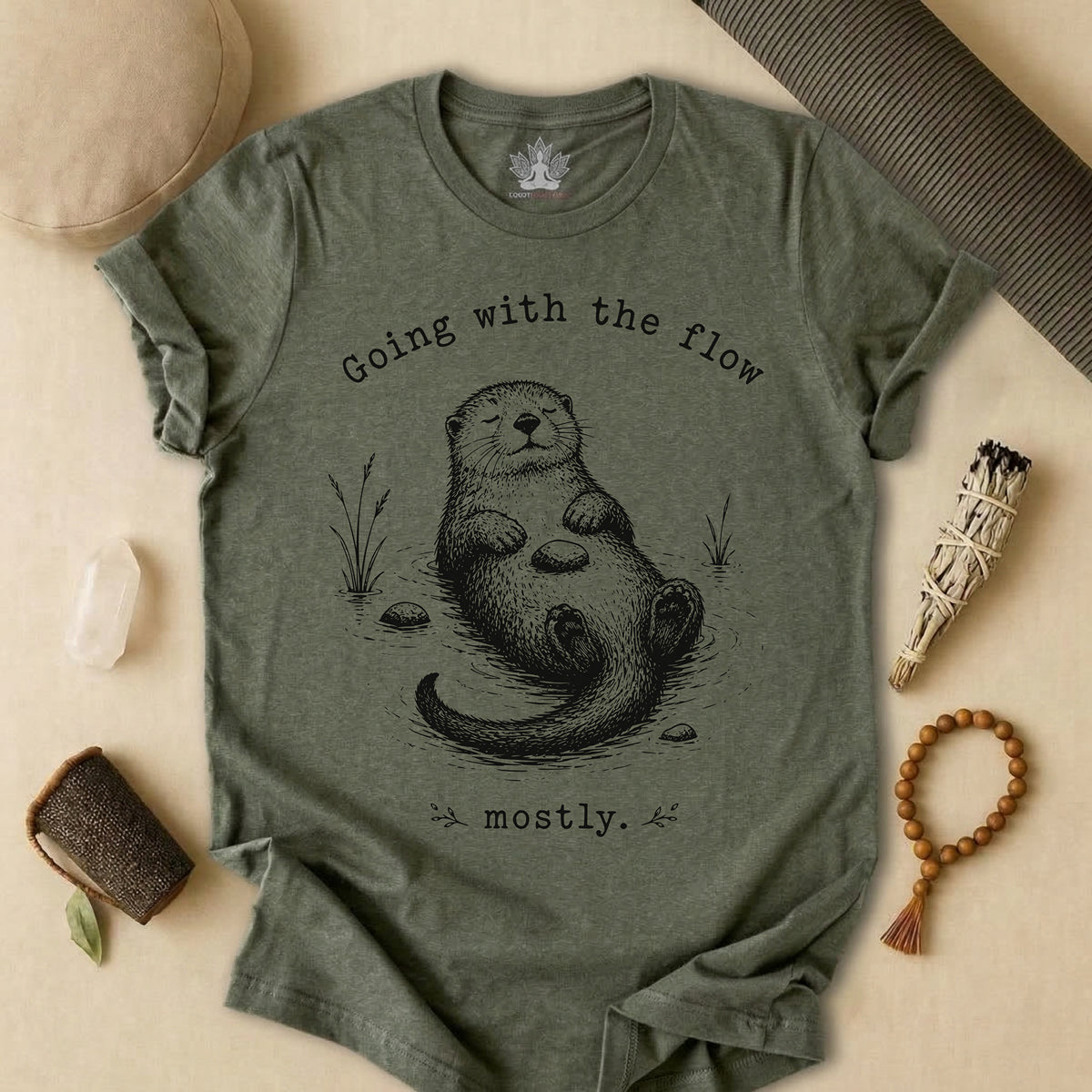 Going With The Flow Otter Tee