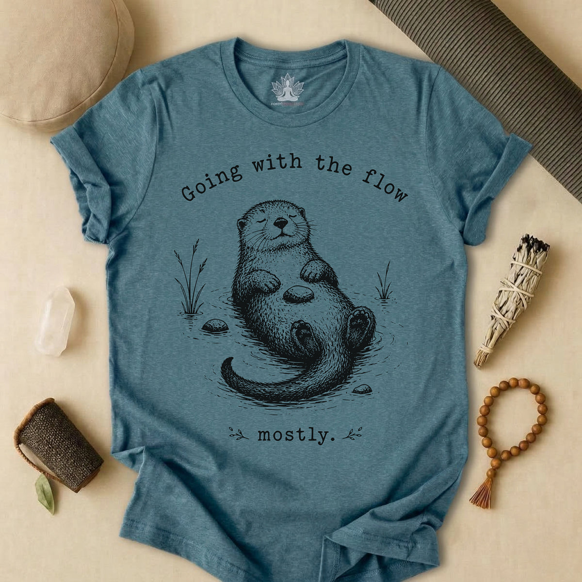 Going With The Flow Otter Tee