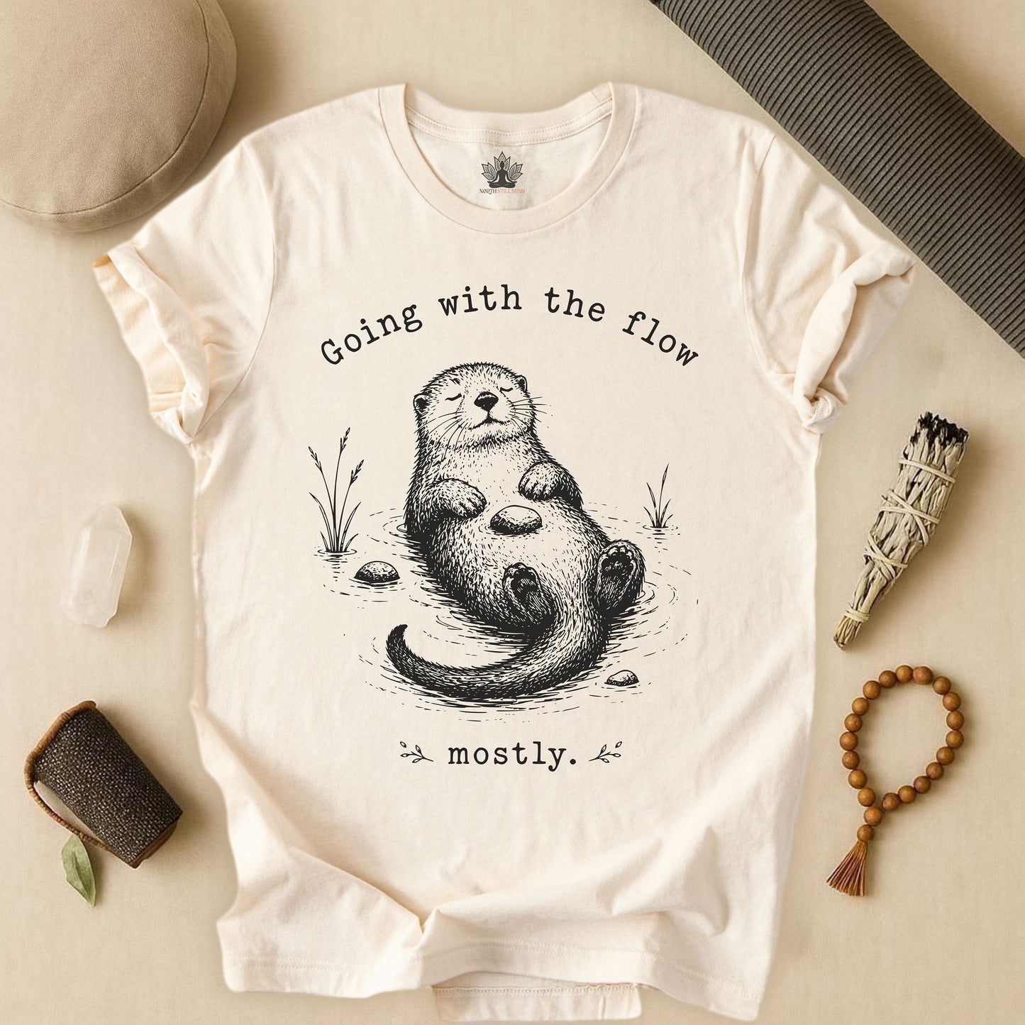 Going With The Flow Otter Tee
