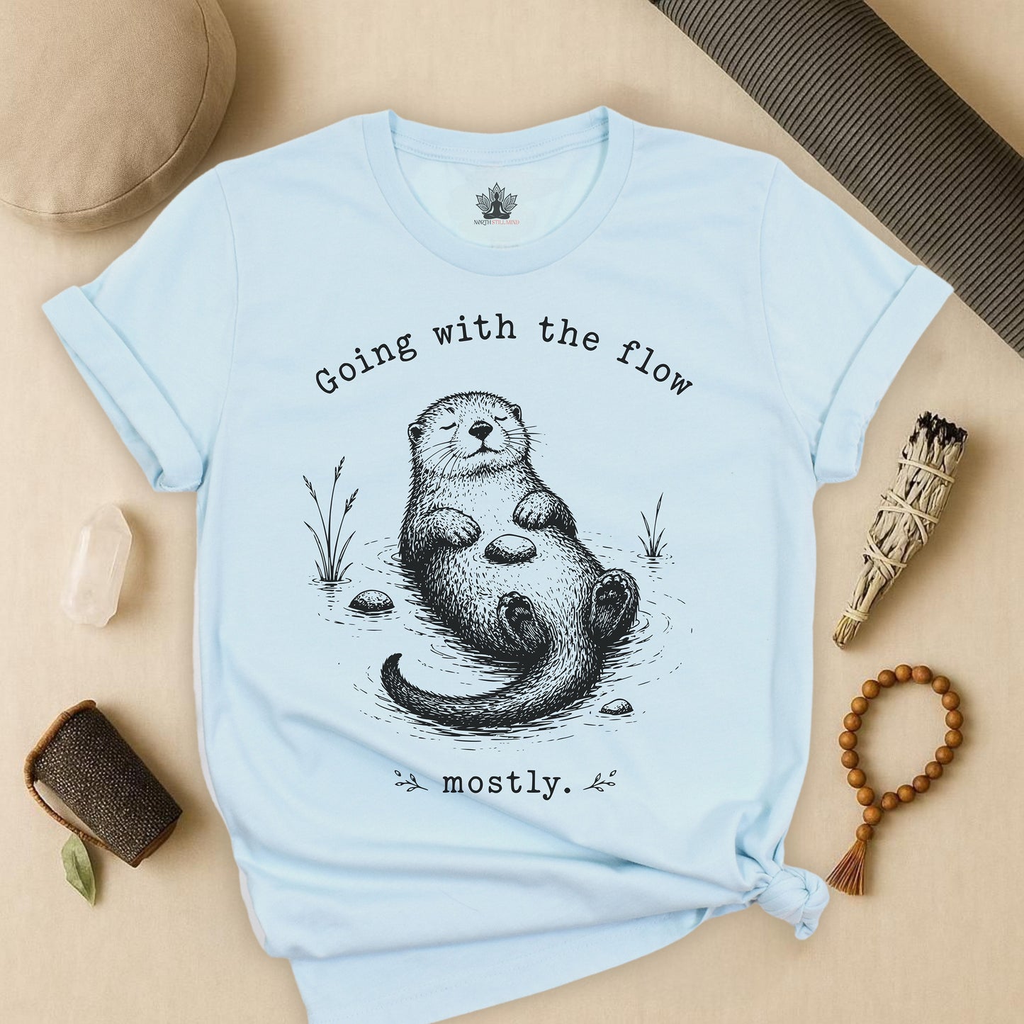Going With The Flow Otter Tee