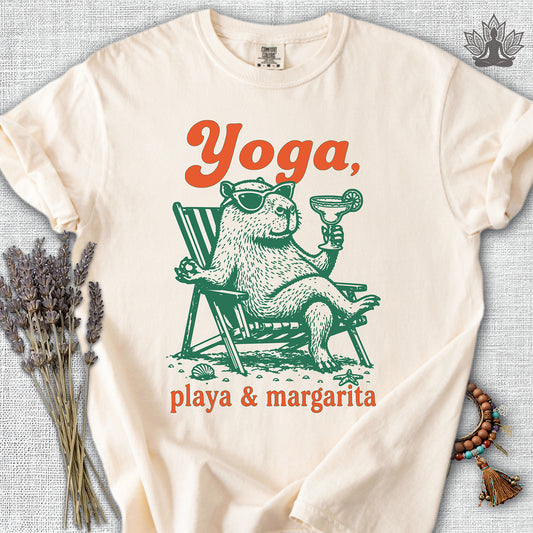 Capybara Yoga, Playa & Margarita Comfort Colors® Tee