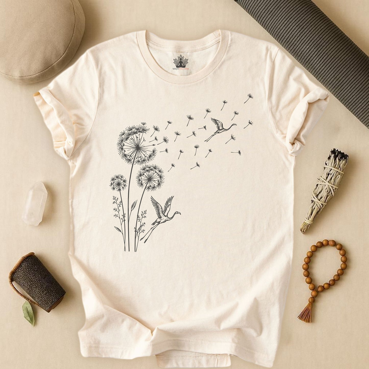 Flamingos & Dandelions Tee