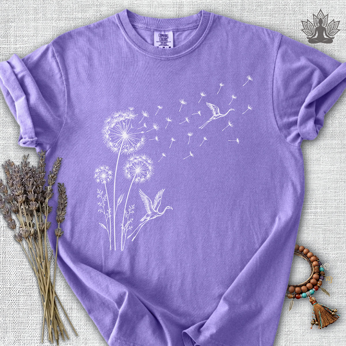 Flamingos & Dandelions Comfort Colors® Tee