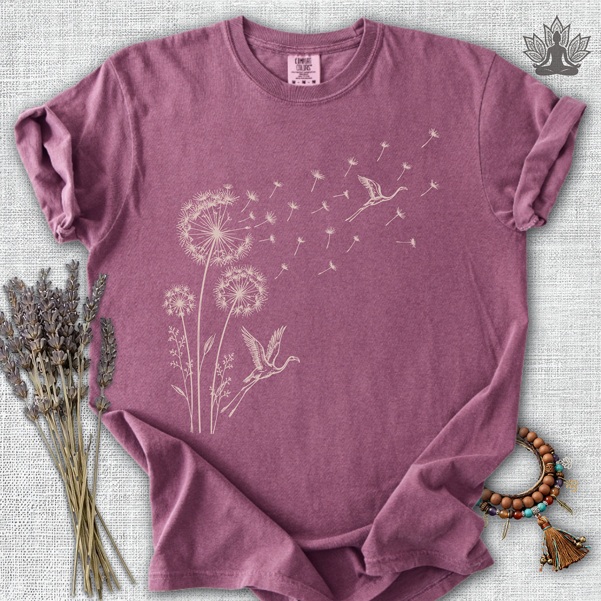 Flamingos & Dandelions Comfort Colors® Tee