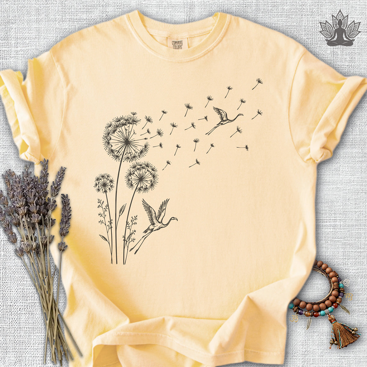 Flamingos & Dandelions Comfort Colors® Tee