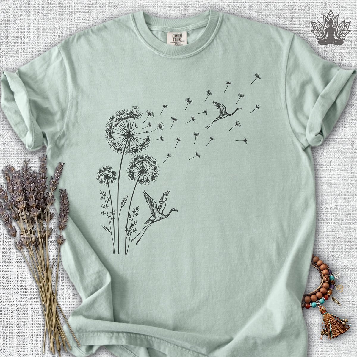 Flamingos & Dandelions Comfort Colors® Tee