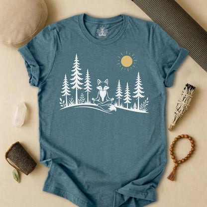 Peaceful Forest Fox Tee