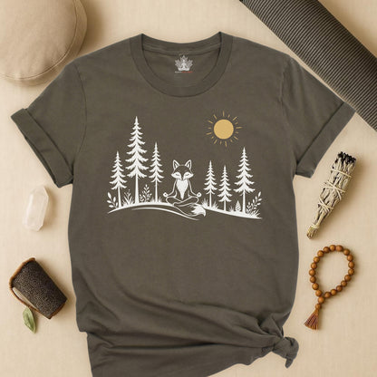 Peaceful Forest Fox Tee