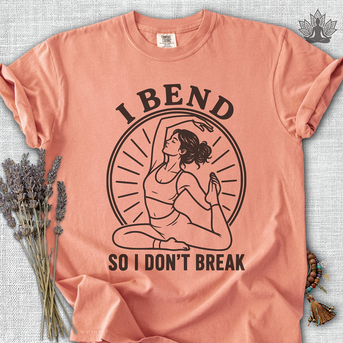 I Bend So I Don't Break Retro Comfort Colors® Tee