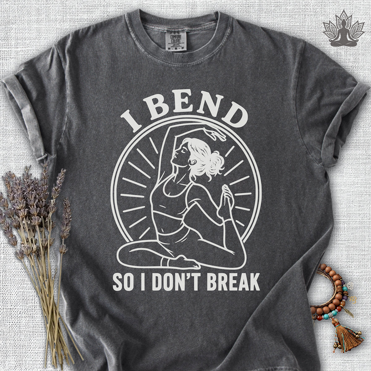 I Bend So I Don't Break Retro Comfort Colors® Tee