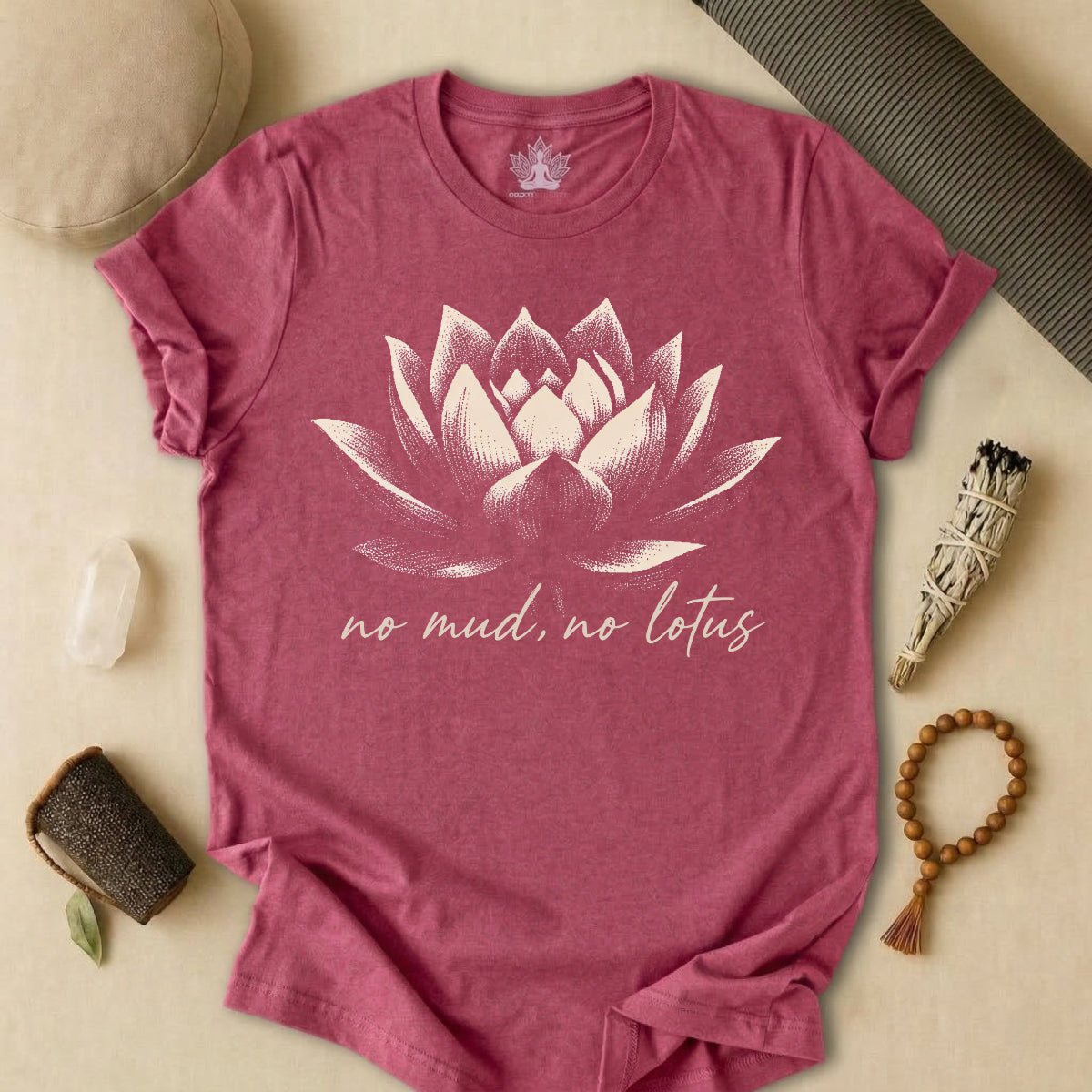 No Mud, No Lotus Shadow Art Tee
