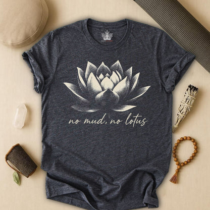 No Mud, No Lotus Shadow Art Tee