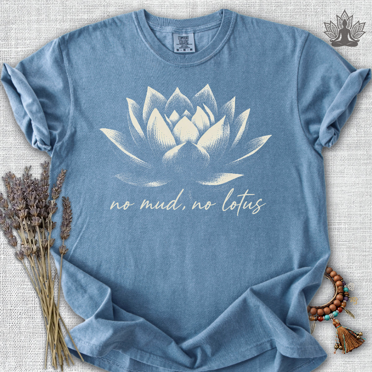 No Mud, No Lotus Shadow Art Comfort Colors® Tee
