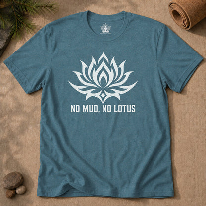 No Mud, No Lotus Tribal Art Men Tee