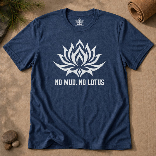 No Mud, No Lotus Tribal Art Men Tee