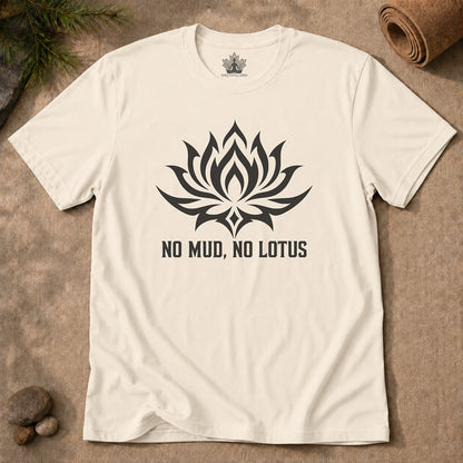 No Mud, No Lotus Tribal Art Men Tee