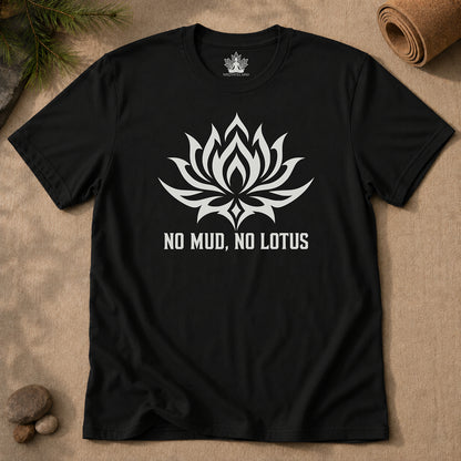 No Mud, No Lotus Tribal Art Men Tee