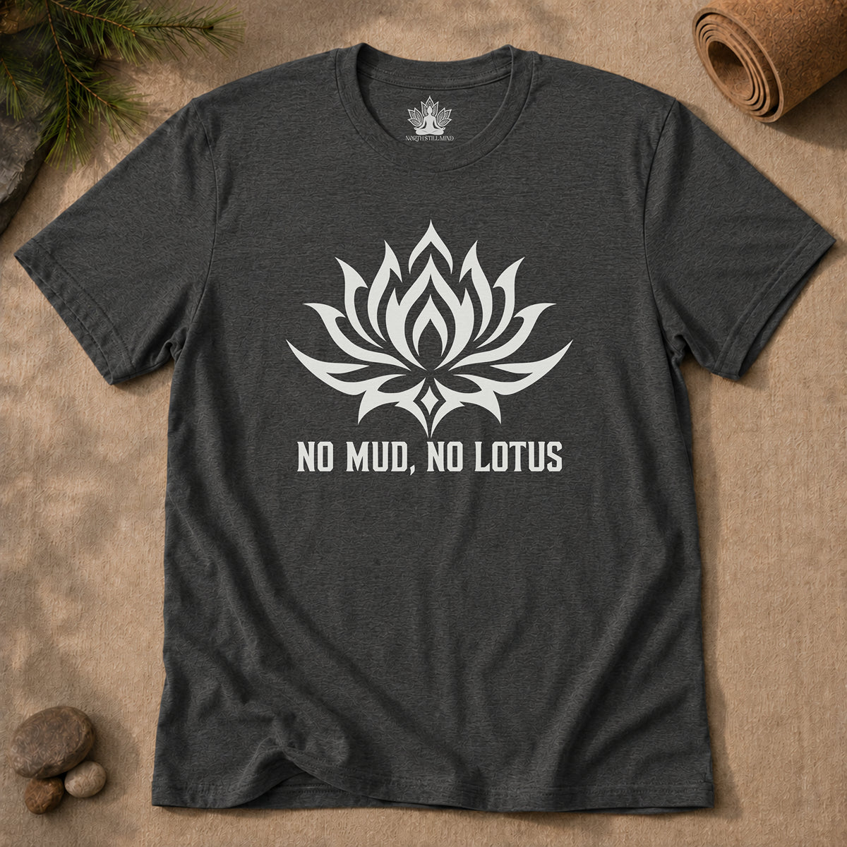 No Mud, No Lotus Tribal Art Men Tee