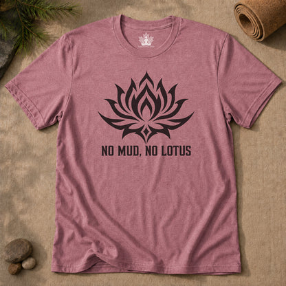 No Mud, No Lotus Tribal Art Men Tee
