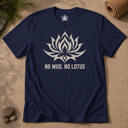 No Mud, No Lotus Tribal Art Men Tee