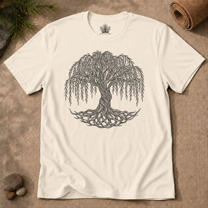 Tree Of Life Weeping Willow Men Tee