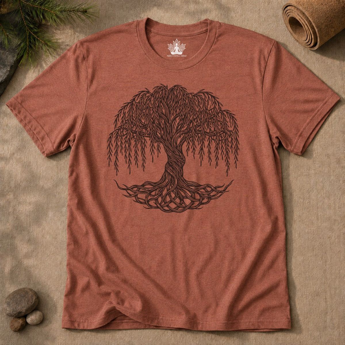 Tree Of Life Weeping Willow Men Tee